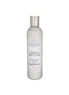 glimmer goddess GLIMMER GODDESS Organic Body Lotion  Unscented Coconut Milk Moisturizes for Soft Silky Skin All Day 8 oz 