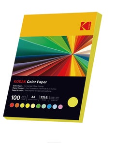 Kodak Kodak Color Paper Double Sides A4 (210x297mm) 100 Sheets 80 GSM  Yellow 