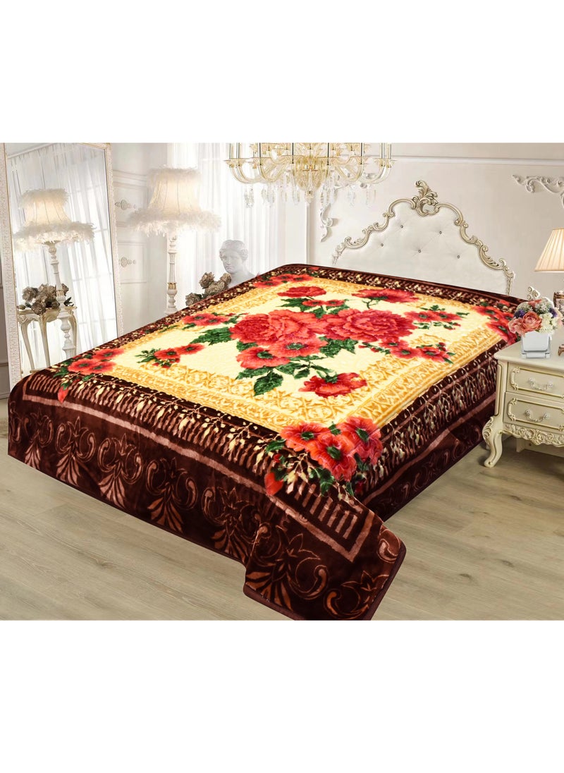 STARLIFE Double Ply Premium Korea Quality Blanket Made by 100% Polyester SPUN YARN Obtained from Virgin Polyester Which is Suitable for winter and Rainy Season 220*240CM 10LBS  - Image 1