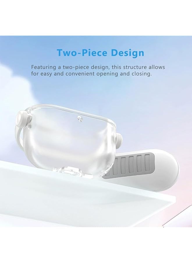erorex - Tpu Clear Case Compatible With Airpods 4 2024 Wireless Earbuds Safety Lock Cover With Keychain - Image 1