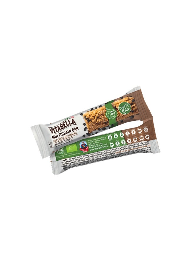 Vitabella Dark Chocolate Multigrain Bars 21.5g – Molino Nicoli | Crispy Rice & Corn Snack | Pack of 6
