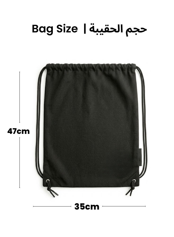 Premium Drawstring Hajj & Umrah Bag Lightweight Travel Essentials Carrier - Image 2