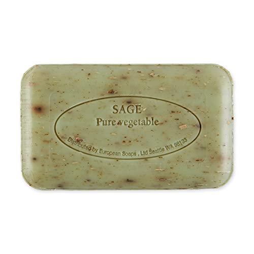 Pre de Provence Artisanal Soap Bar Natural French Skincare Enriched with Organic Shea Butter Quad Milled for Rich Smooth Moisturizing Lather Sage 53 Ounce - Image 5