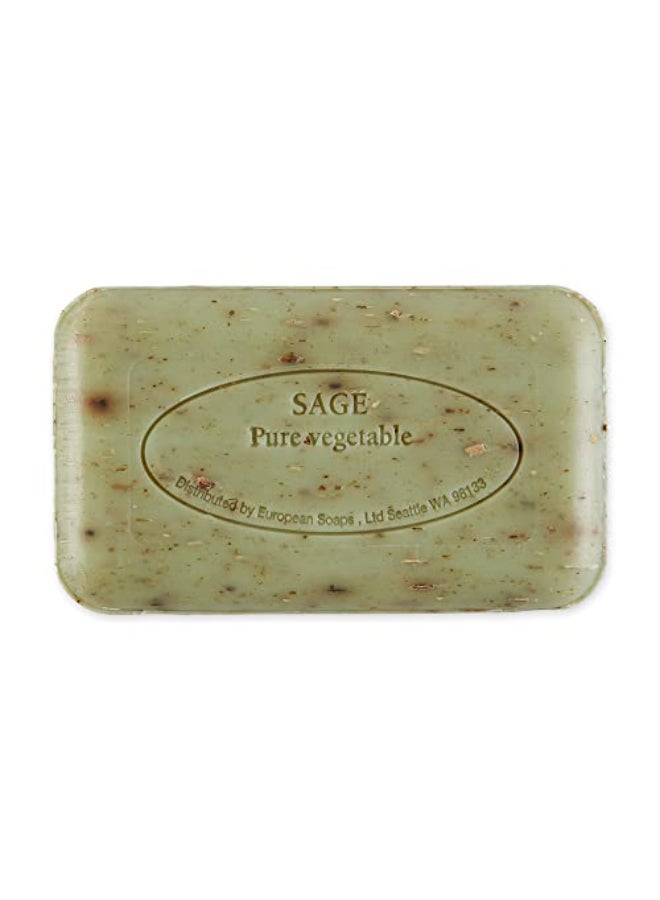 Pre de Provence Artisanal Soap Bar Natural French Skincare Enriched with Organic Shea Butter Quad Milled for Rich Smooth Moisturizing Lather Sage 53 Ounce - Image 4