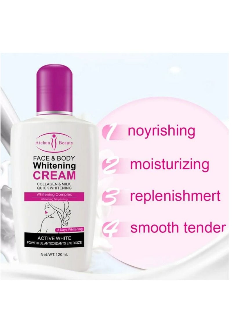 Aichun beauty Face And Body Whitening Cream 3 Days Whitening120 ml  - Image 3