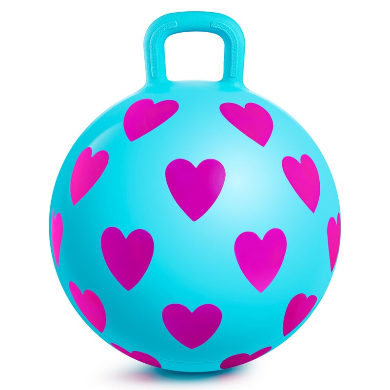 PlayZap Hopper Balls for Kids 36 Bouncy Ball with Handle Inflatable Bouncing Hopper Garden Hopping Toys Girls Boys Gifts - Image 3