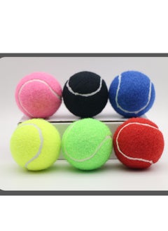 M MIAOYAN 6-Pack Colored Training and Competition Tennis Balls - Yellow/Blue/Black/Pink  - Image 2