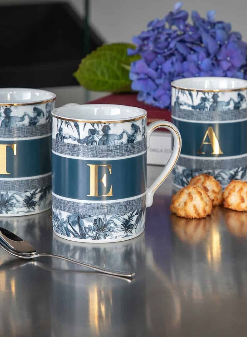 Baci milano Porcelain Coffee Mug - Letter D (10.5 cm), Alphabet Mug with Gold Trim, Customized Mug for Coffee or Tea, Versailles-Inspired Design, Gifts for Women (Incl Gift Box) - Image 5