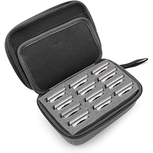 CASEMATIX Hair Clipper Guard Blade Holder Case For Barbers and Stylist Compatible with 12 Metal Andis, Oster, Wahl, Babyliss Detachable Clippers Metal Guards - Blade Storage Case Only - Image 1