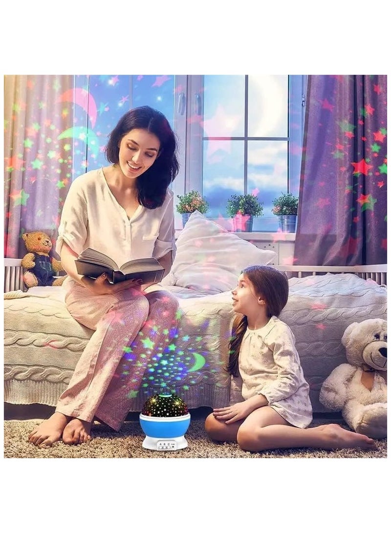 Macon Star Master Rotating 360 Degree Moon Night Light Lamp Projector with Colors and USB Cable,Lamp for Kids Room Night Bulb (Multi Color,Pack of 1) - Image 4