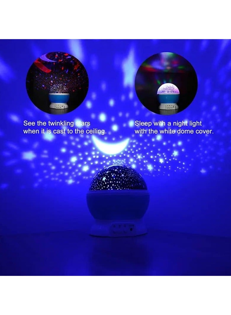 Macon Star Master Rotating 360 Degree Moon Night Light Lamp Projector with Colors and USB Cable,Lamp for Kids Room Night Bulb (Multi Color,Pack of 1) - Image 5
