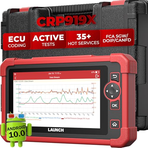 LAUNCH X431 CRP919X OBD2 Scanner, Bidirectional Scan Tool As X431, ECU Coding Car Scanner, CANFD DOIP, FCA SGW, 35+ Services, Android 10.0, Active Test, All System Diagnostic Tool, 150+ Brands - Image 1