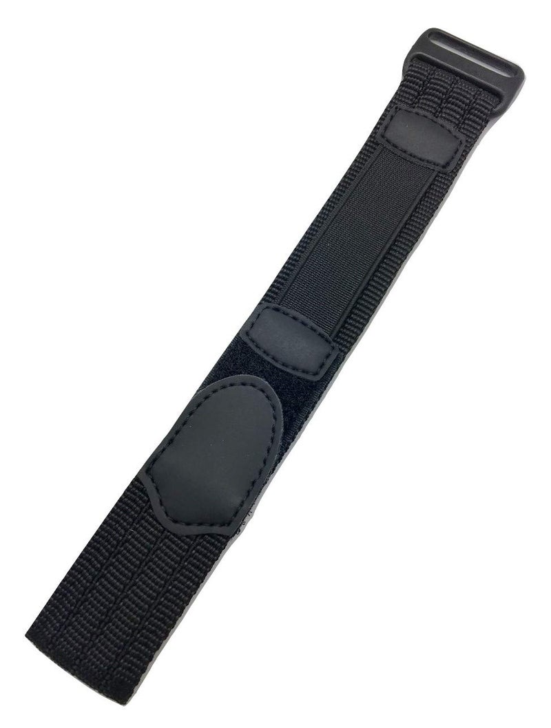 NewLife 20mm Adjustable-Length, Black, Nylon Sport Watch Strap | Heavy Duty, Hook and Loop, Replacement Wrist Band for Men and Women - Image 1