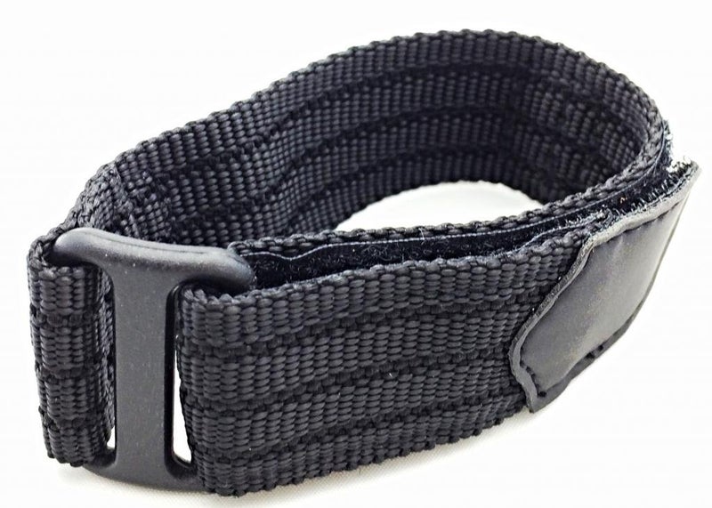 NewLife 20mm Adjustable-Length, Black, Nylon Sport Watch Strap | Heavy Duty, Hook and Loop, Replacement Wrist Band for Men and Women - Image 3