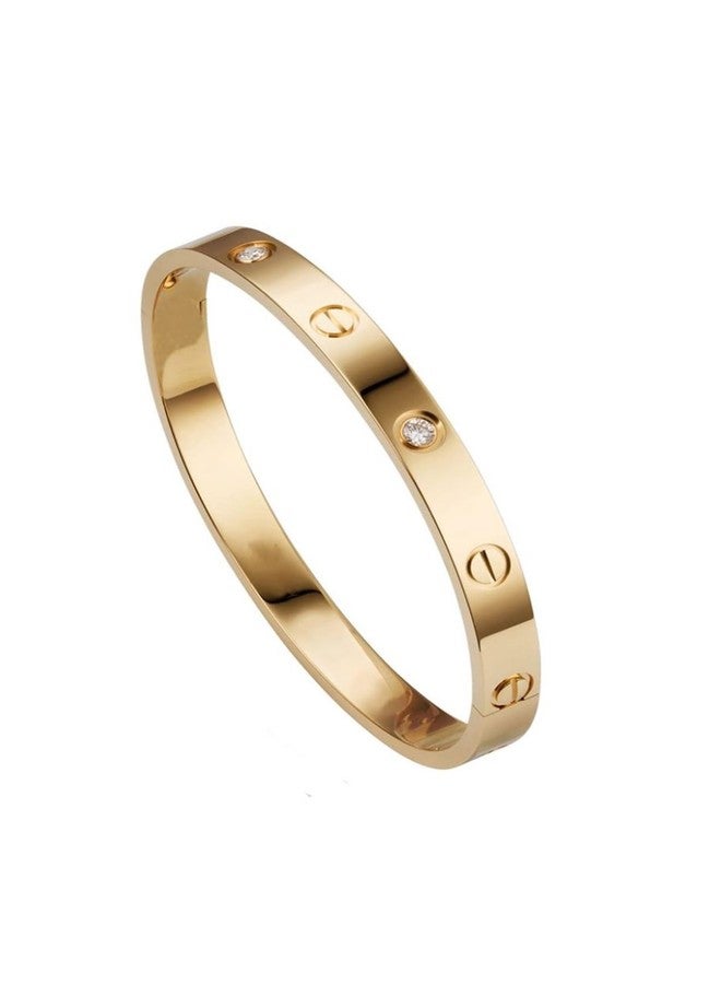 MONKDECOR Allure & Stylish Design Golden Plated Unisex Stone Bracelet for Casual/Wedding/Party Occasion - Image 1