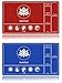 EDGFRTOIO Card Playmat Stitched with Magic Zones Game Mats Tabletop 24x14 inch for MTGTCG Card Battles Commander Deck Gaming Desk Mat Duel Mat Card Gameplay Mats for Beginner Red Blue 2 Pack - Image 3