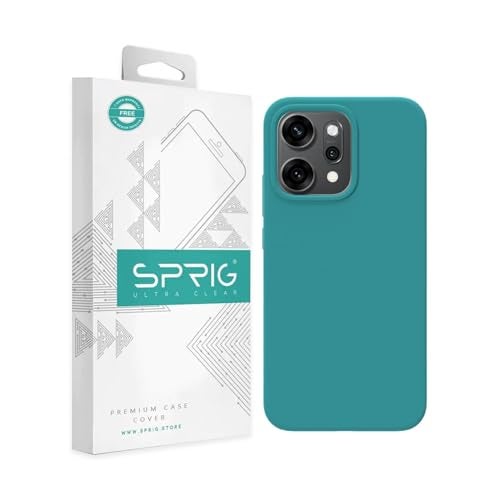 SPRIG Compatible with Oppo Reno 14 Premium SilkTone Back Cover Drop Tested Shock Proof Mobile Case for Men, Women, Boys and Girls with Camera Protection (Ocean Blue) - Image 1