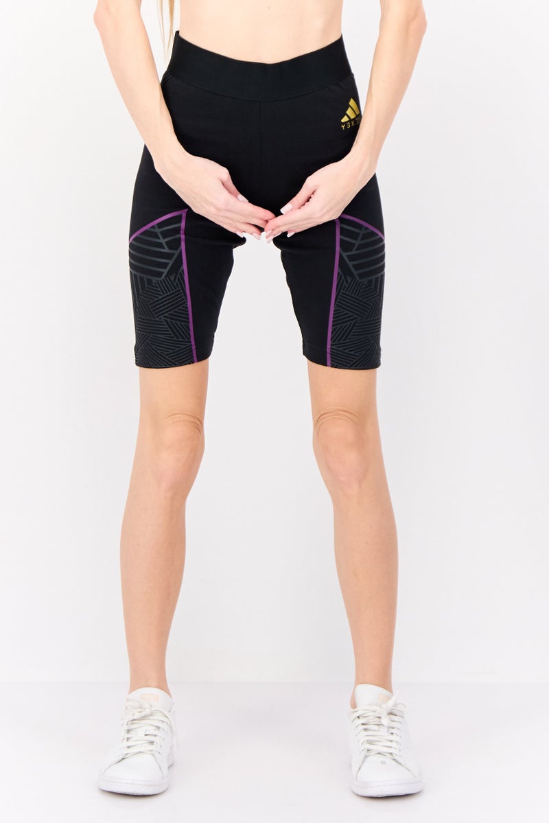 Adidas Women Sportswear Fit Training Shorts, Black - Image 1