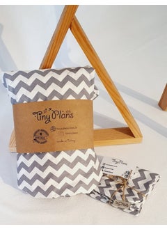Tiny Plans 100% Cotton Star Pattern Elastic Baby & Kids Bed Sheet - Pillow Case Set  - Image 2