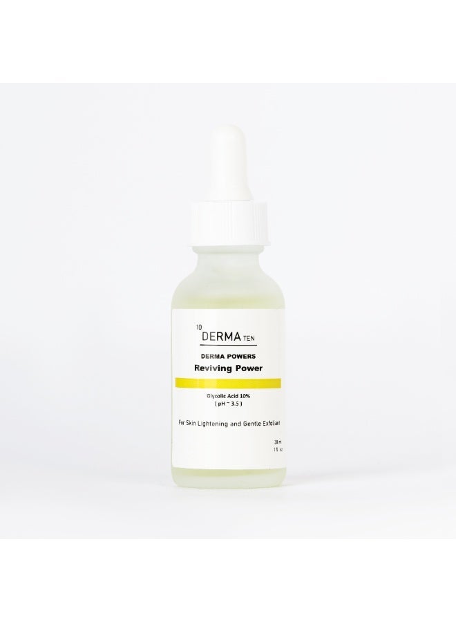 DERMA TEN Glycolic acid derma ten reviving power serum & Alpha Arbutin Derma Ten Brightening Power SerumBundle - Image 2