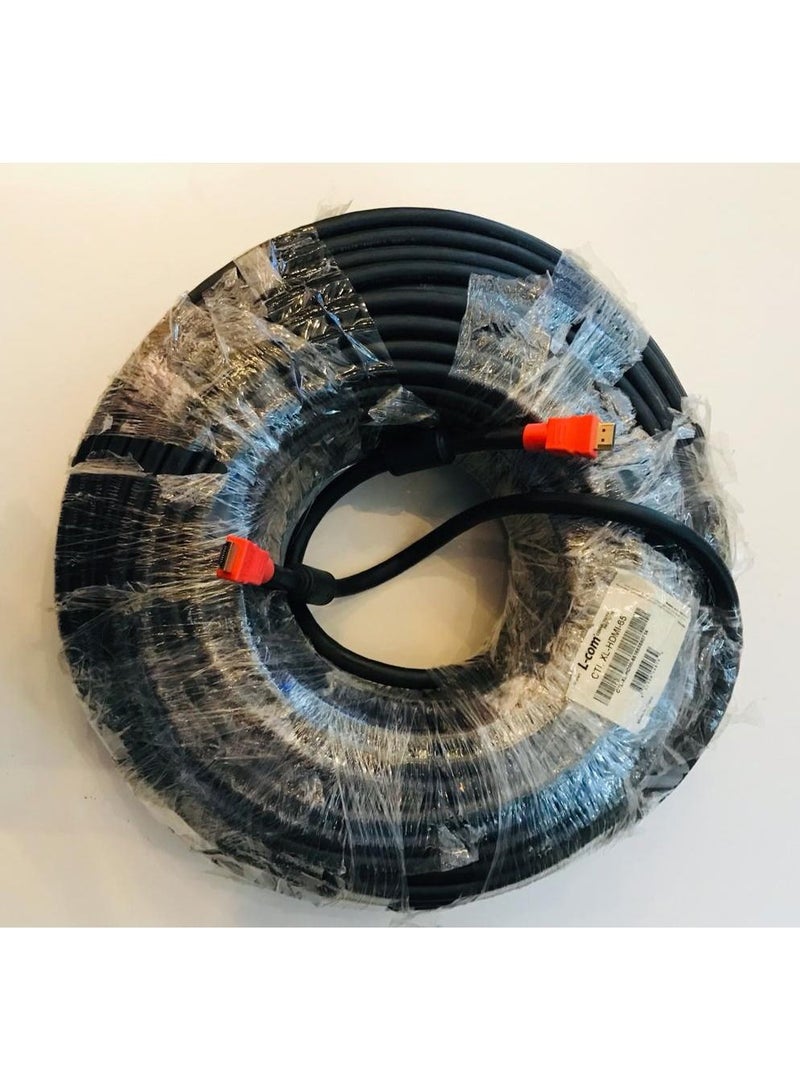 L-com Premium Heavy Duty High Speed HDMI® Cable with Ethernet, Male/ Male CTL-XL-HDMI-65 - Image 2