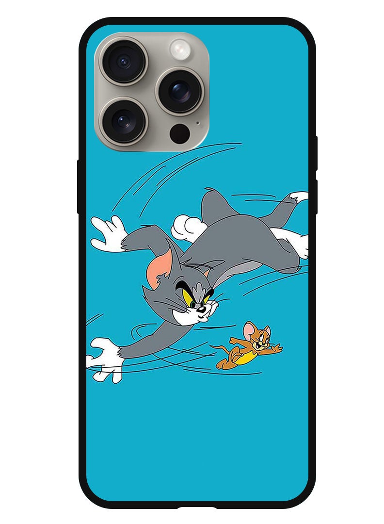 Theodor Protective Case Anti Scratch Shock Proof Bumper Cover For iPhone 15 Pro Max Tom And Jerry - Image 1