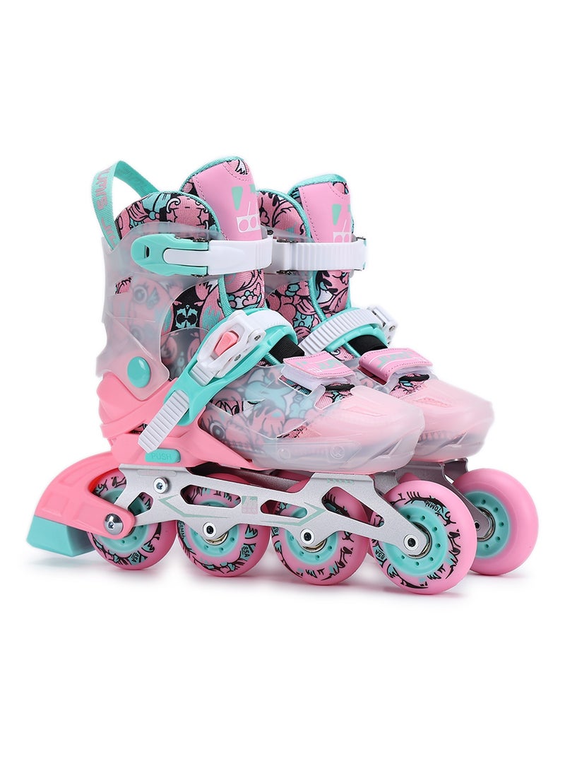 LIMOS Adjustable Inline Skates Roller Skating Shoes for Girls Boys Teenagers and Beginners - Image 1