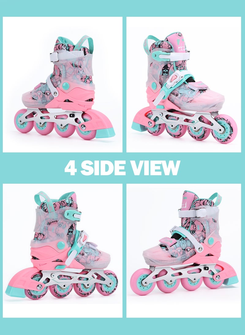 LIMOS Adjustable Inline Skates Roller Skating Shoes for Girls Boys Teenagers and Beginners - Image 2