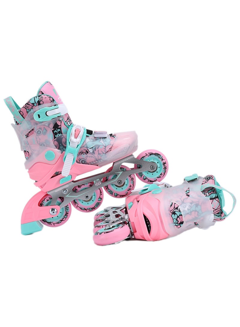 LIMOS Adjustable Inline Skates Roller Skating Shoes for Girls Boys Teenagers and Beginners - Image 4