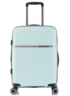 CABINPRO Light Weight PP Fashion Trolley Luggage Set of 3 Expandable Hard Case Suitcase with Safe Zipper and 4 Quite 360° Double Spinner Wheels CP002 Sapphire Mint  - Image 3