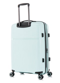 CABINPRO Light Weight PP Fashion Trolley Luggage Set of 3 Expandable Hard Case Suitcase with Safe Zipper and 4 Quite 360° Double Spinner Wheels CP002 Sapphire Mint  - Image 4