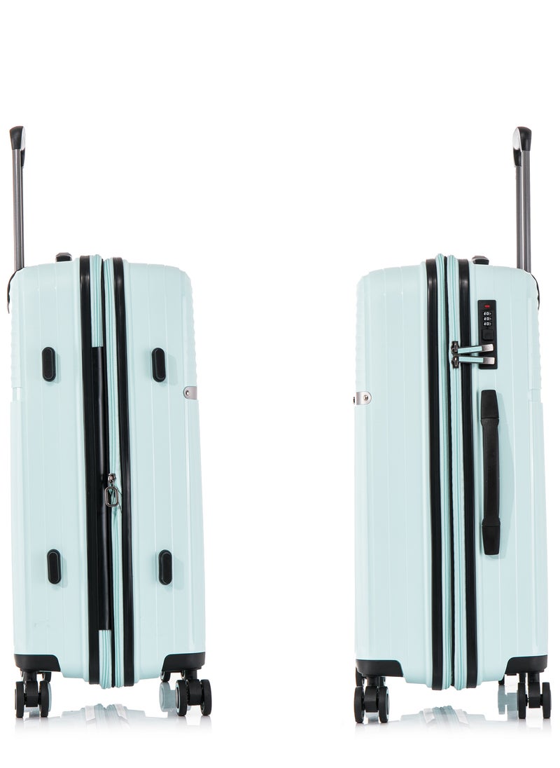 Light Weight PP Fashion Trolley Luggage Set of 3 Expandable Hard Case Suitcase with Safe Zipper and 4 Quite 360° Double Spinner Wheels CP002 Sapphire Mint - pzsku/Z978F07E9F51DCF900379Z/45/_/1697283919/fab00cfb-6f7d-4a90-b7c8-1636e40e62bc