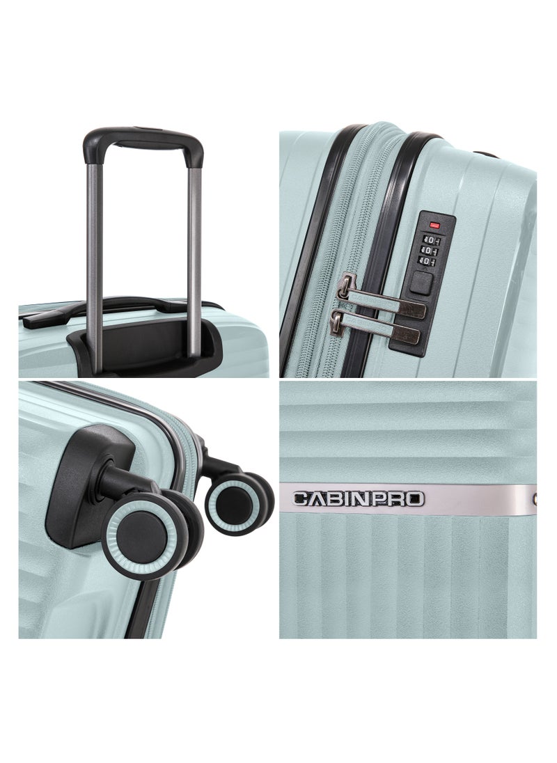 Light Weight PP Fashion Trolley Luggage Set of 3 Expandable Hard Case Suitcase with Safe Zipper and 4 Quite 360° Double Spinner Wheels CP002 Sapphire Mint - pzsku/Z978F07E9F51DCF900379Z/45/_/1697283920/c04c98e4-8270-4fe6-a2fa-0aa32acb3164