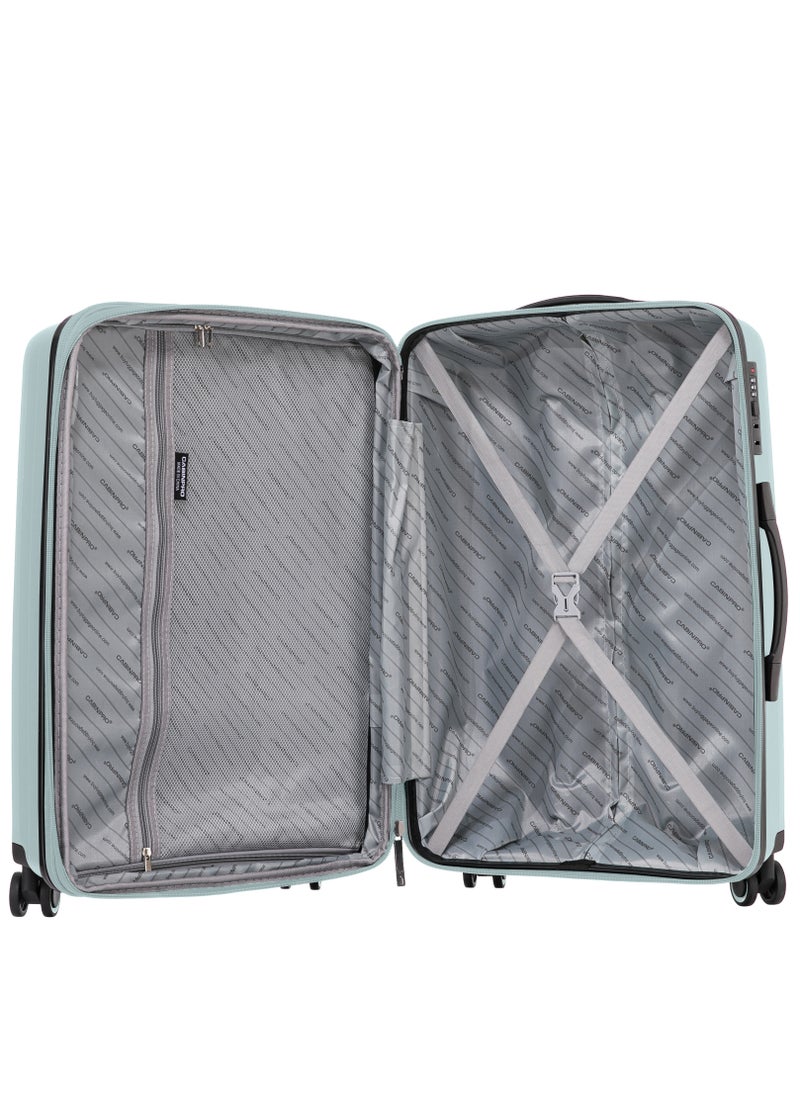 Light Weight PP Fashion Trolley Luggage Set of 3 Expandable Hard Case Suitcase with Safe Zipper and 4 Quite 360° Double Spinner Wheels CP002 Sapphire Mint - pzsku/Z978F07E9F51DCF900379Z/45/_/1697284042/312fb042-635d-4bdb-8336-e6968cdcbf9b
