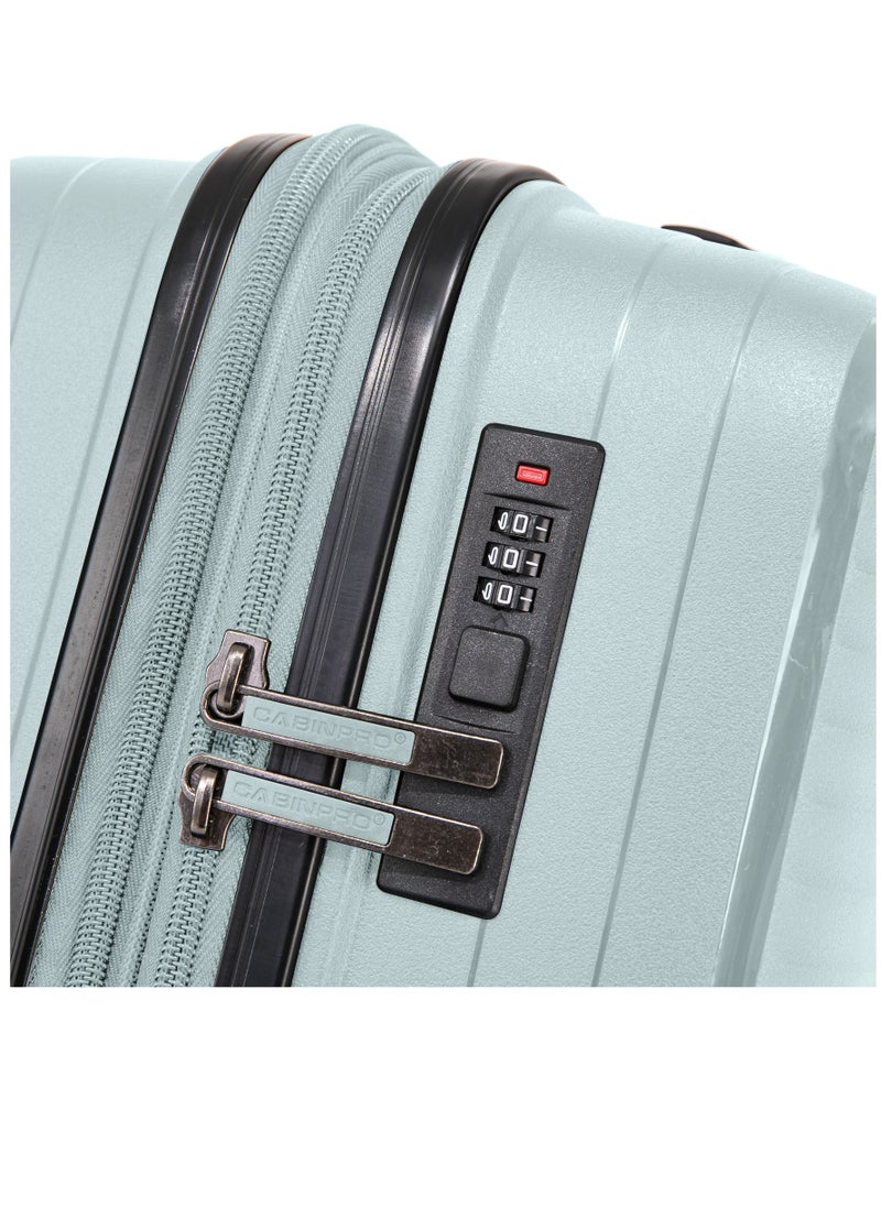 Light Weight PP Fashion Trolley Luggage Set of 3 Expandable Hard Case Suitcase with Safe Zipper and 4 Quite 360° Double Spinner Wheels CP002 Sapphire Mint - pzsku/Z978F07E9F51DCF900379Z/45/_/1697284043/8712cd1d-d3b3-460a-96ef-85f8347f20f5
