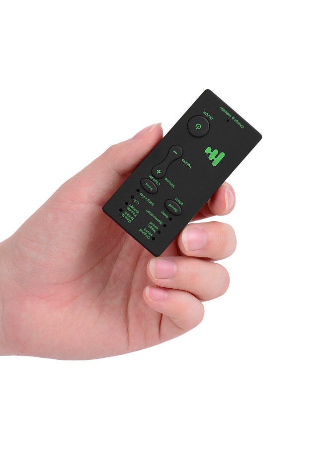 Generic - M1 Mini Portable Sound Effects Machine Voice Changer Device Audio Card Sound Changer for Live Streaming Online Chatting Singing for Smartphone Tablet PC - Image 1