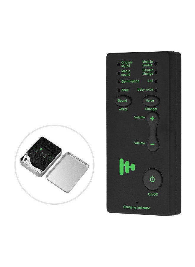 Generic - M1 Mini Portable Sound Effects Machine Voice Changer Device Audio Card Sound Changer for Live Streaming Online Chatting Singing for Smartphone Tablet PC - Image 1