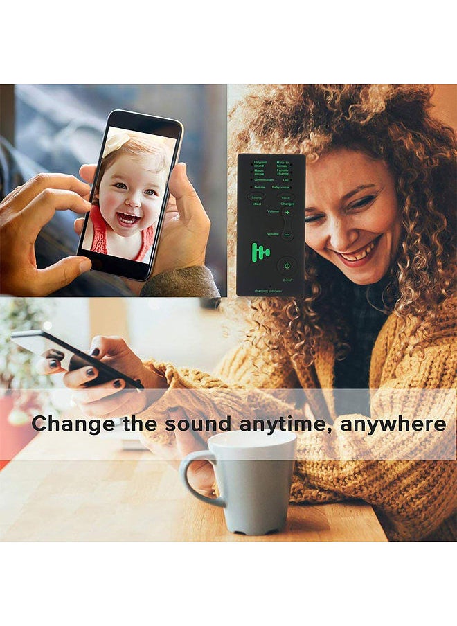 Generic - M1 Mini Portable Sound Effects Machine Voice Changer Device Audio Card Sound Changer for Live Streaming Online Chatting Singing for Smartphone Tablet PC - Image 1