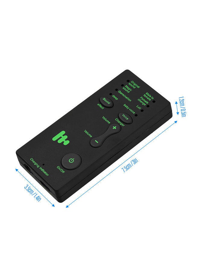 Generic - M1 Mini Portable Sound Effects Machine Voice Changer Device Audio Card Sound Changer for Live Streaming Online Chatting Singing for Smartphone Tablet PC - Image 1