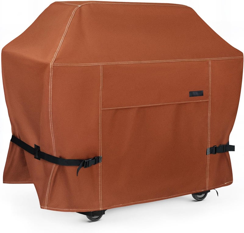 NettyPro غطاء شواية ، مقاس 72 بوصة، مقاوم للماء، عالي الجودة، مناسب لأجهزة Weber، Char-Broil، Nexgrill ذات 3-5 مواقد، بلون أسود. - Image 1