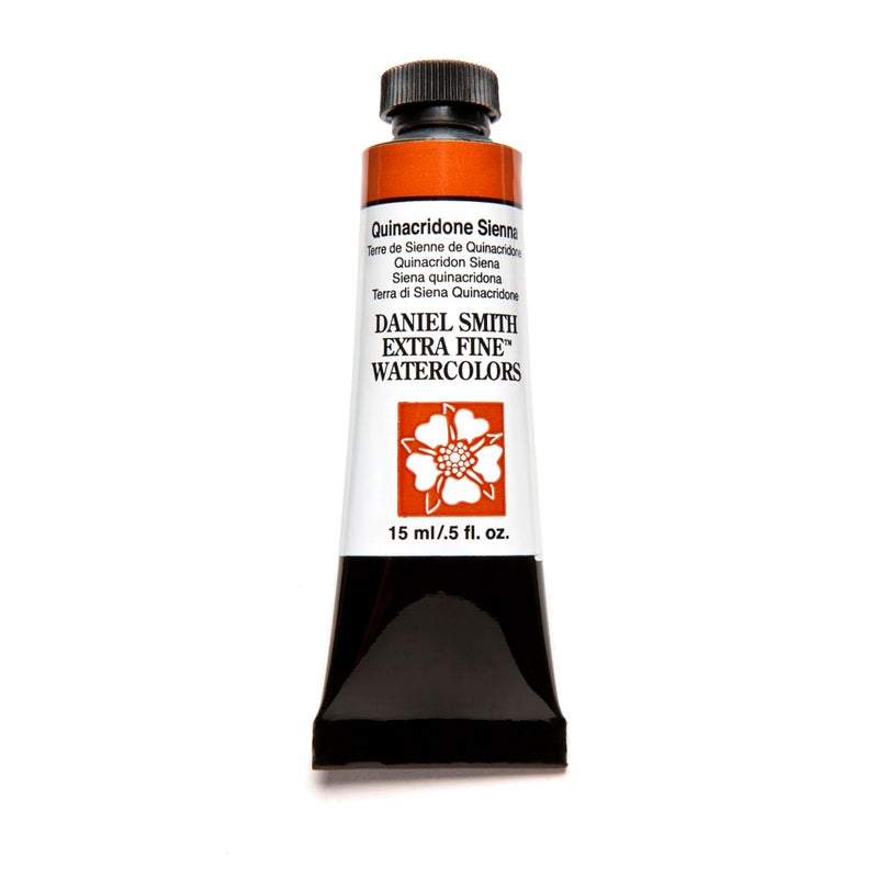 Daniel Smith Extra Fine Watercolor Paint 15ml Tube Quinacridone Sienna 284600093 05 Fl Oz Pack of 1