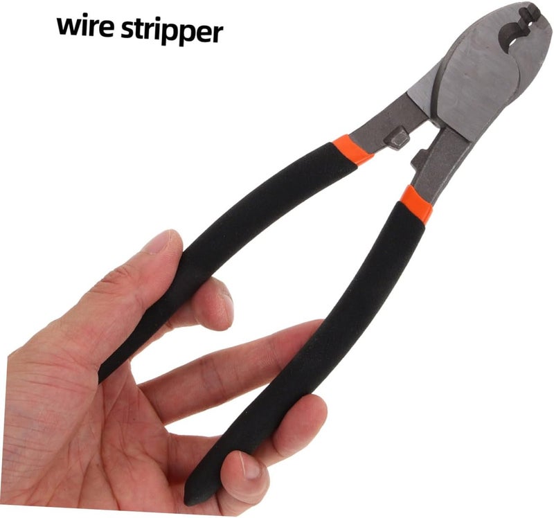 UKCOCO Cord Cutters Multi-function Wire Cutting Pliers Cable Stripper Tool Metal Rubber Lightweight Portable - Image 2