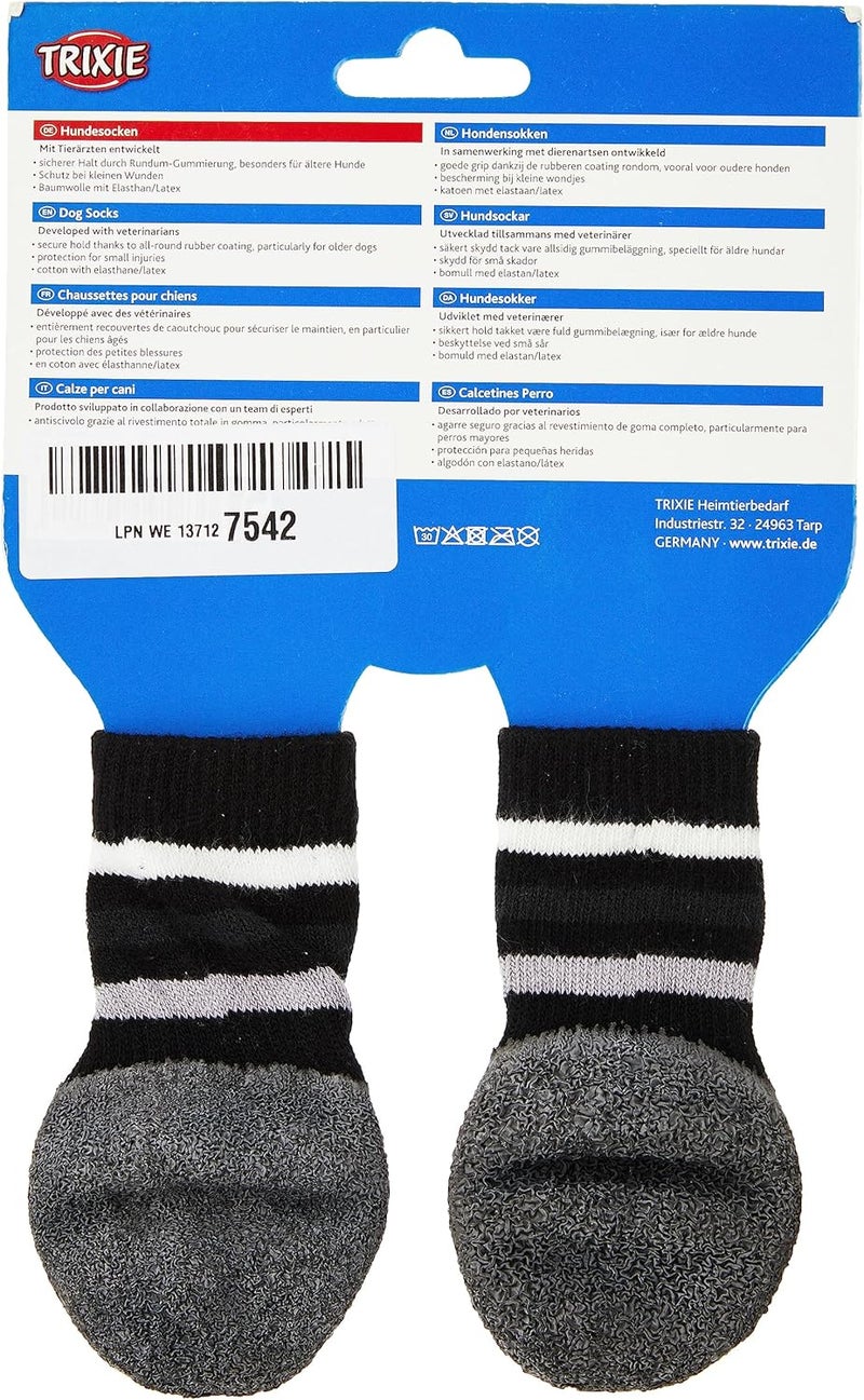 Trixie Non-Slip Dog Socks with Rubber Coating( M-L) - Image 2