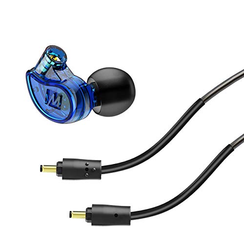 MEE audio M6 PRO In Ear Monitor Headphones for Musicians, 2nd Gen Model With Upgraded Sound, Memory Wire Earhooks & Replaceable Cables, Noise Isolating Professional Earbuds, 2 Cords Included (Blue) - Image 4