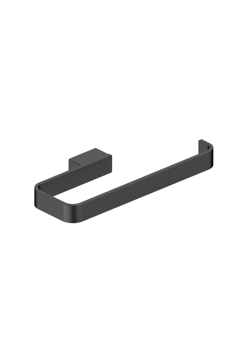 Hesanit Wall-Mounted Towel Holder, Stainless Steel Bathroom Towel Rack, Matte Black Finish** - Image 1