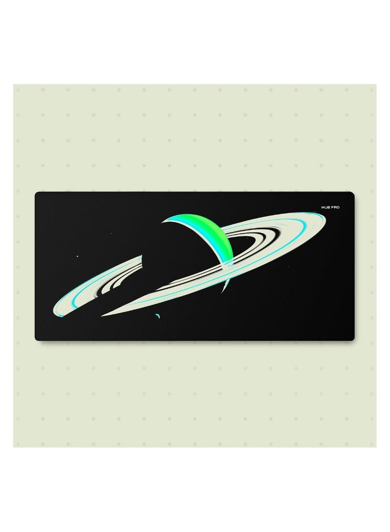HUE PAD HUEPAD GALAXY SERIES Premium Mousepad HYDRAGLIDE Fabric Gaming Mousepad XL Desk Pad or Desk Mat with Carry Case Tube SATURN 1 COLD  - Image 1