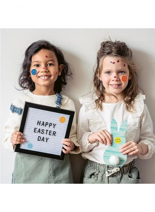 500 قطعة من ملصقات المكافآت للأطفال، 1 بوصة (2.5 سم) بكرة ملصقات وجه مبتسم، 8 تصميمات ملونة لملصقات المعلم، ملصقات حافزة، جوائز حوافز الطلاب، ملصقات مدرسية للفصل الدراسي، حفلة عيد الميلاد - Image 4