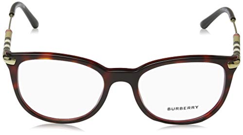 Burberry BE 2255Q 3657 Havana Bordeaux Plastic Square Eyeglasses, 51-18-140 - Image 2