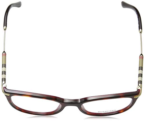 Burberry BE 2255Q 3657 Havana Bordeaux Plastic Square Eyeglasses, 51-18-140 - Image 4