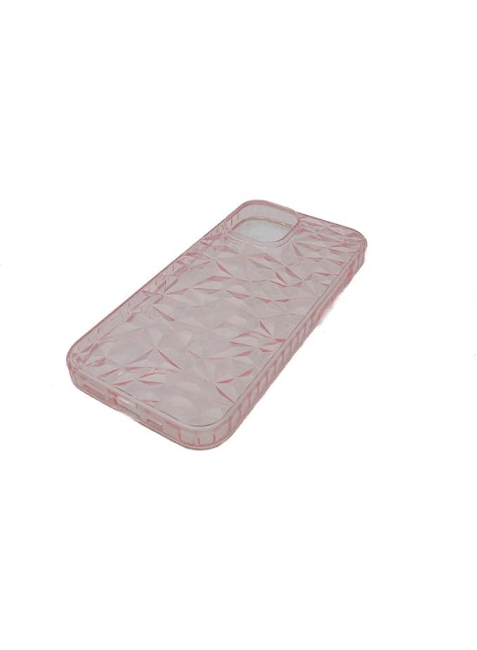 Daiso Crystal Cut Smartphone Case for iPhone 14, Pink - Image 2